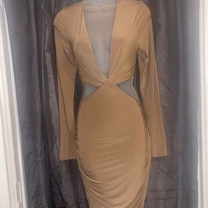 Sexy chocolate brown dress